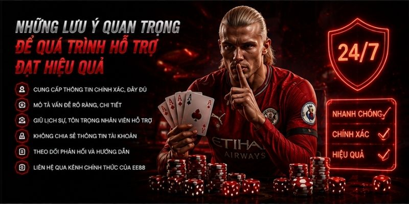 Những lưu ý quan trọng để quá trình hỗ trợ đạt hiệu quả