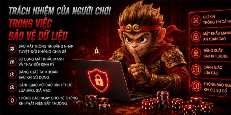 Trách nhiệm của người chơi trong việc bảo vệ dữ liệu
