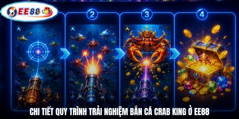 Chi tiết quy trình trải nghiệm bắn cá Crab King ở EE88