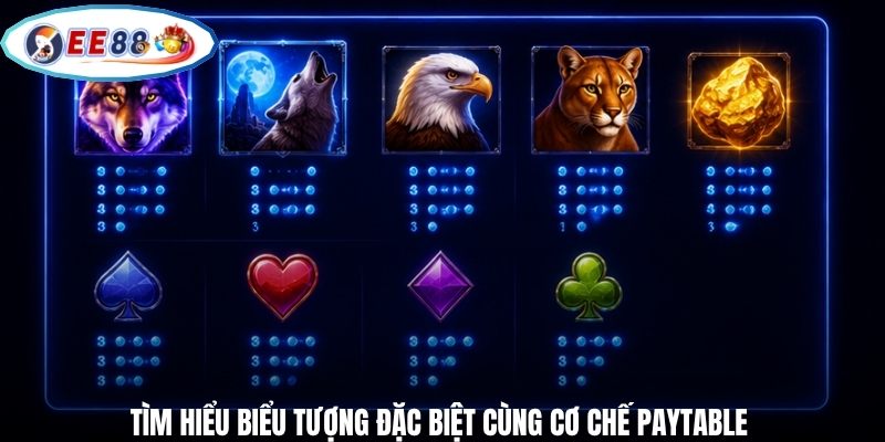 Tìm hiểu biểu tượng đặc biệt cùng cơ chế Paytable